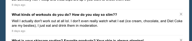 How do you stay so slim?