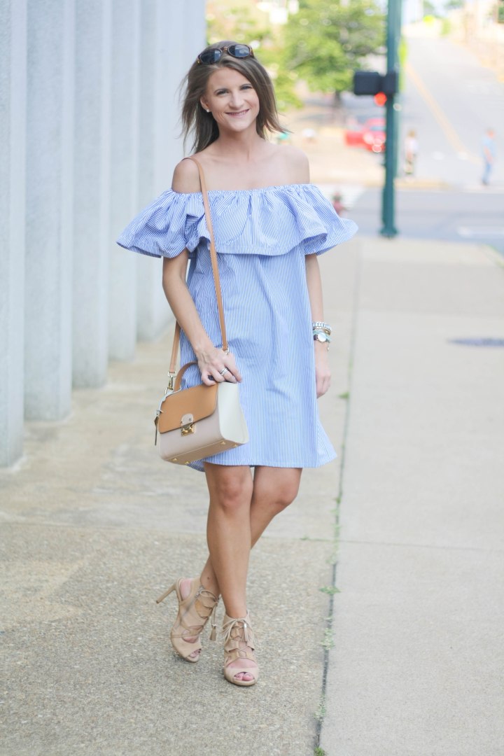 Brunch in a Cold Shoulder Dress