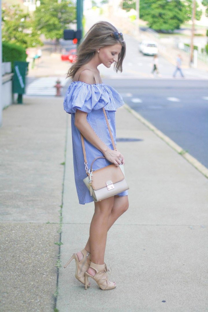 Brunch in a Cold Shoulder Dress