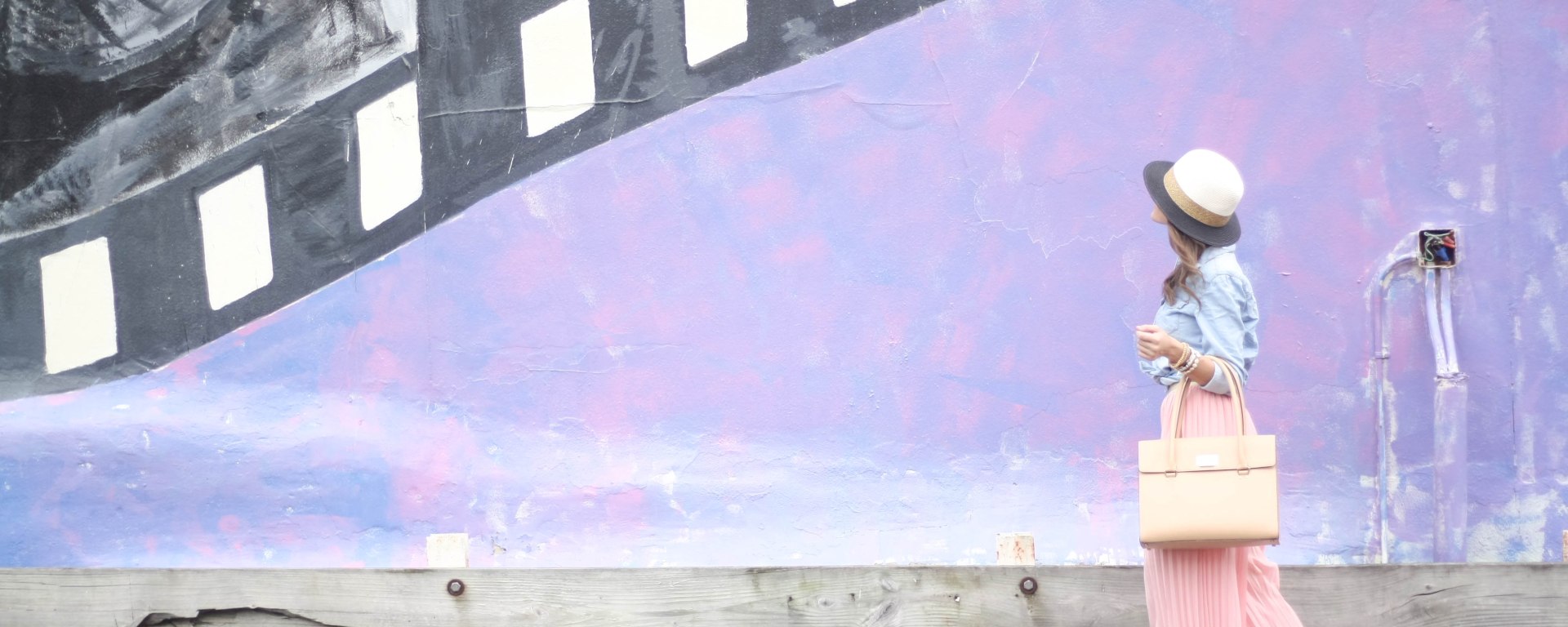 Pink Pant & Chambray Shirt