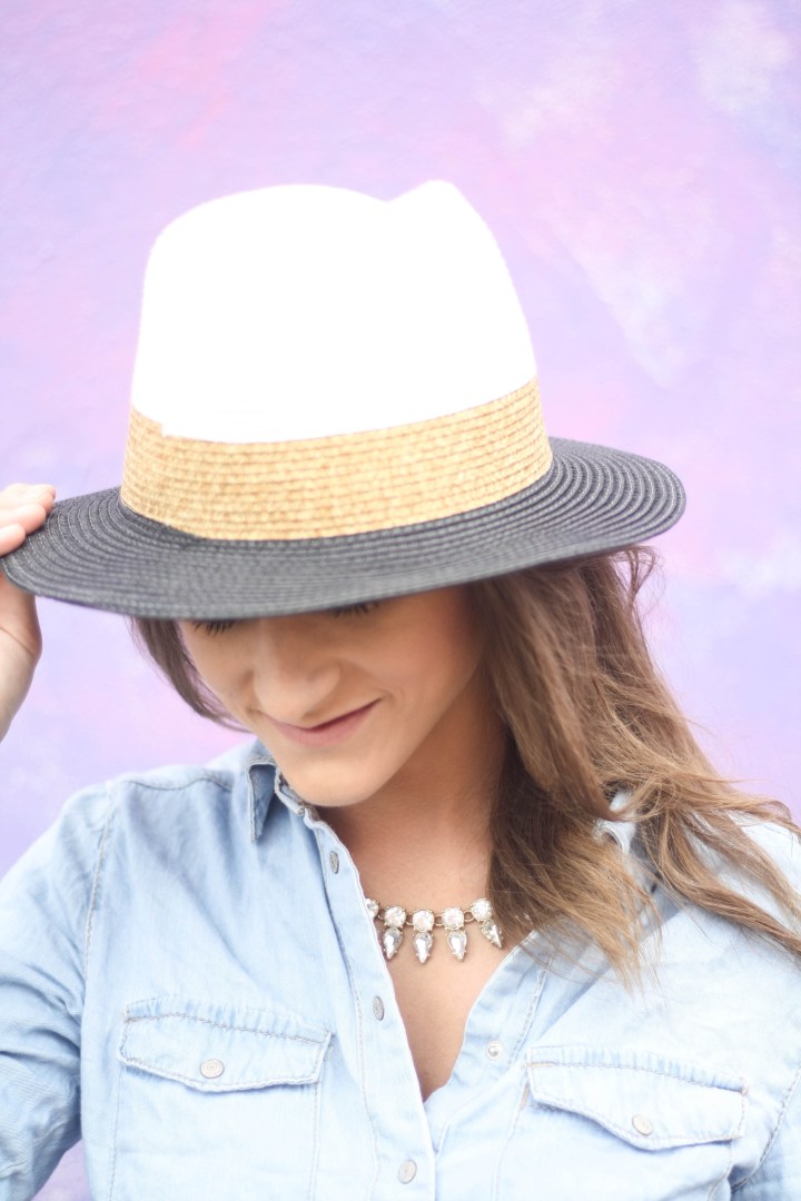 Pink Pant & Chambray Shirt