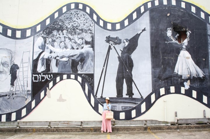 Pink Pant & Chambray Shirt