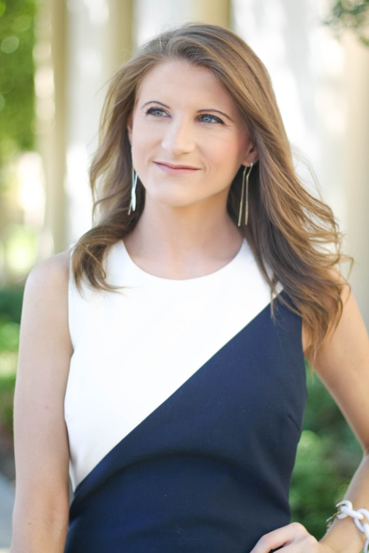 How to Wear Colorblock - Elizabeth and James Dress