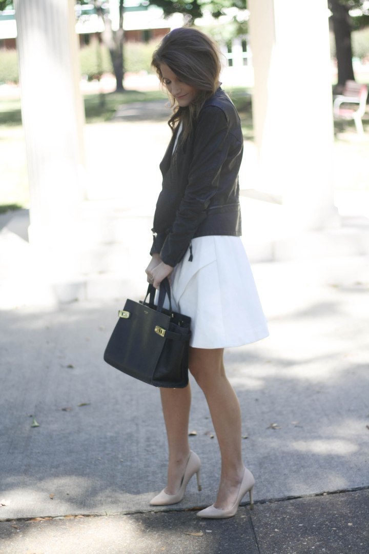 Elizabeth and James White Dress - Black and White Outfit