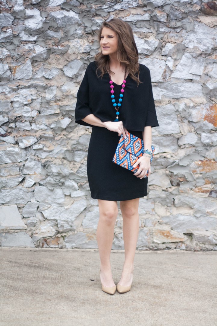 Black Cape Dress