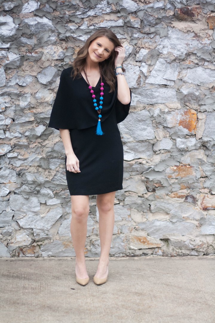 Black Cape Dress