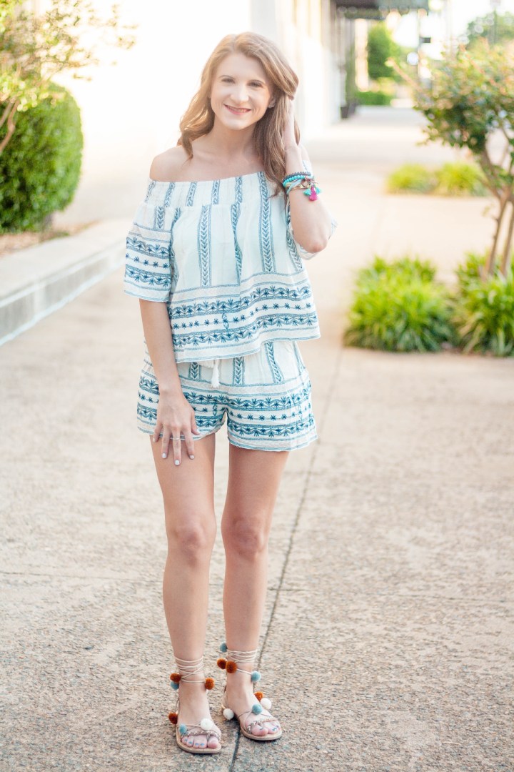 Printed Short and Top Set