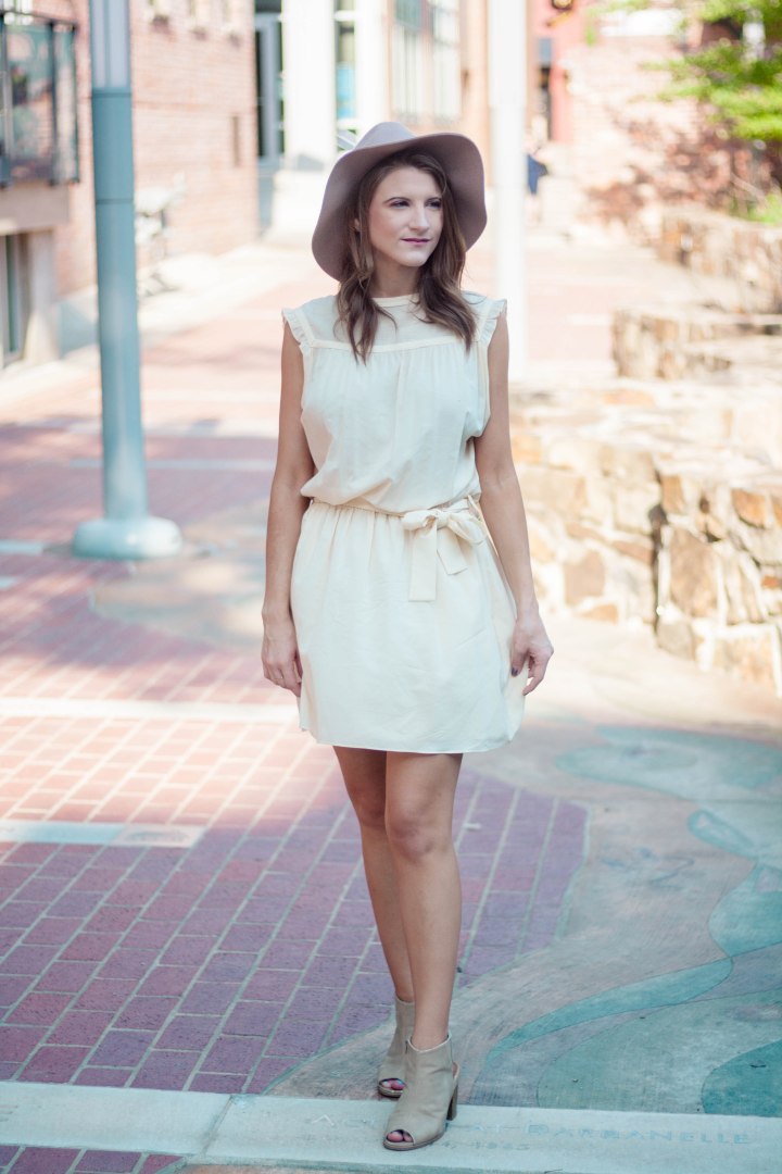 Balenciaga Cream Silk Dress