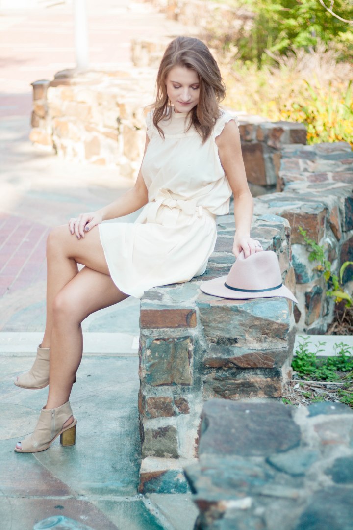 Balenciaga Cream Silk Dress