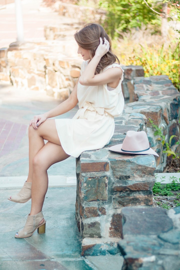 Balenciaga Cream Silk Dress