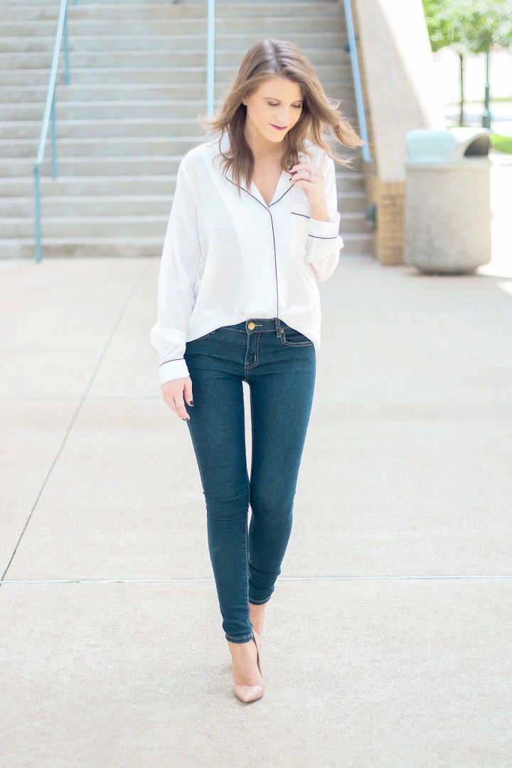 Pajama Inspired Blouse