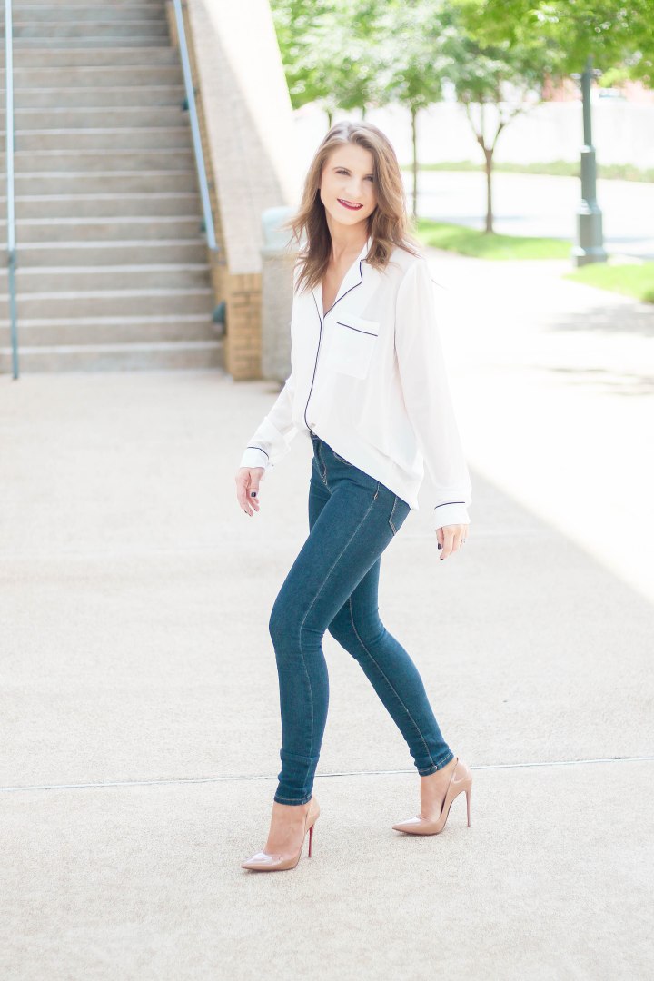 Pajama Inspired Blouse