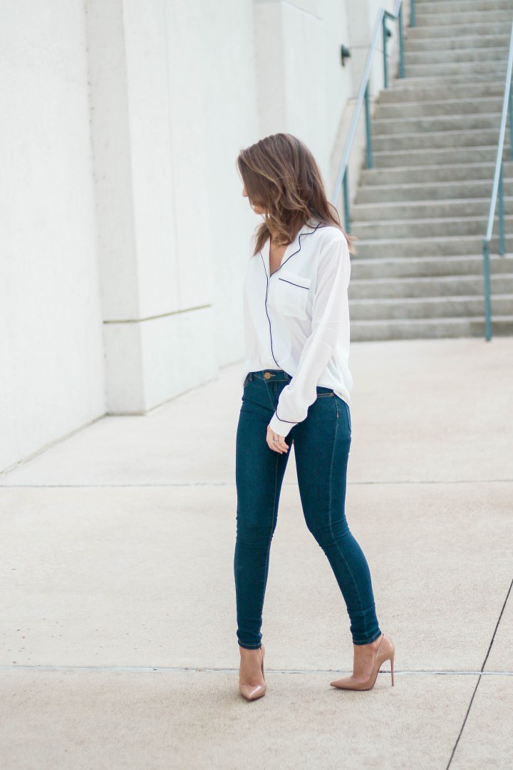 Pajama Inspired Blouse