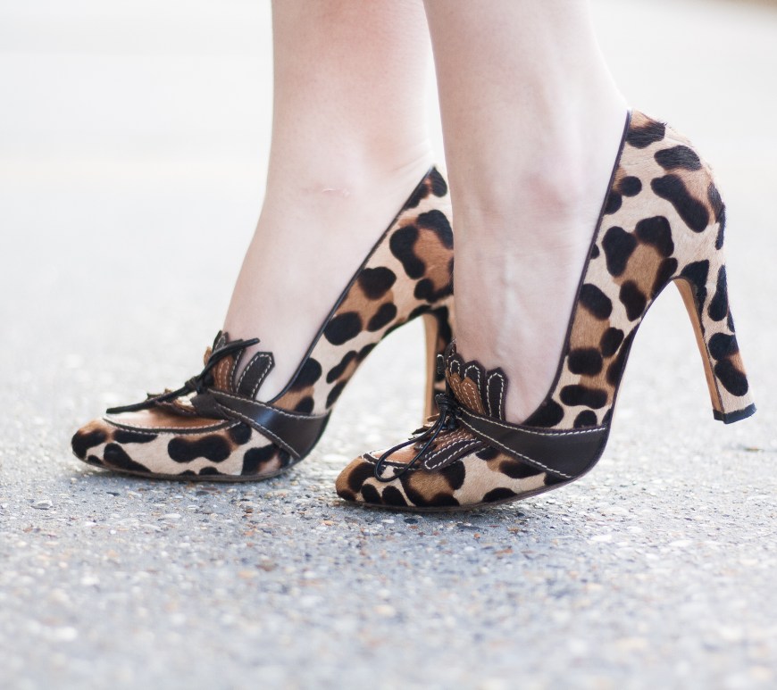 Work Wear: Green Floral Dress