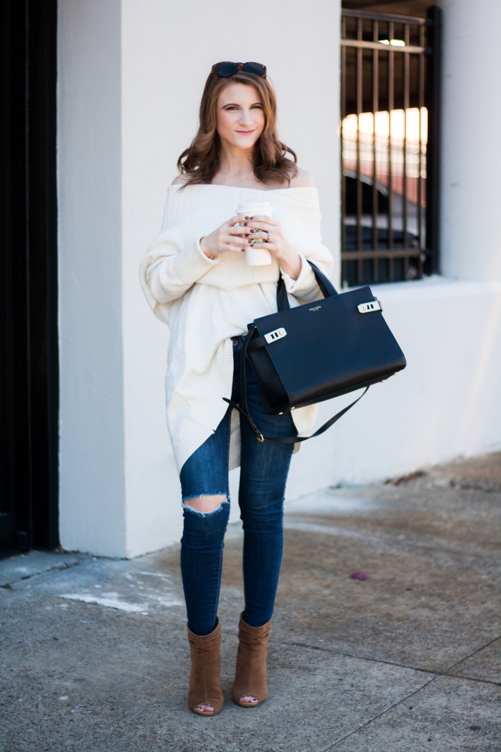 Oversized Off the Shoulder Sweater