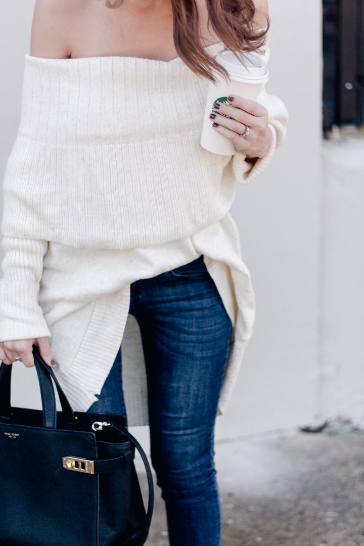 Oversized Off the Shoulder Sweater