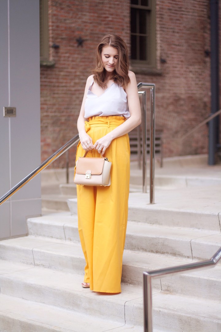 Shein Mustard Wide Leg Pant