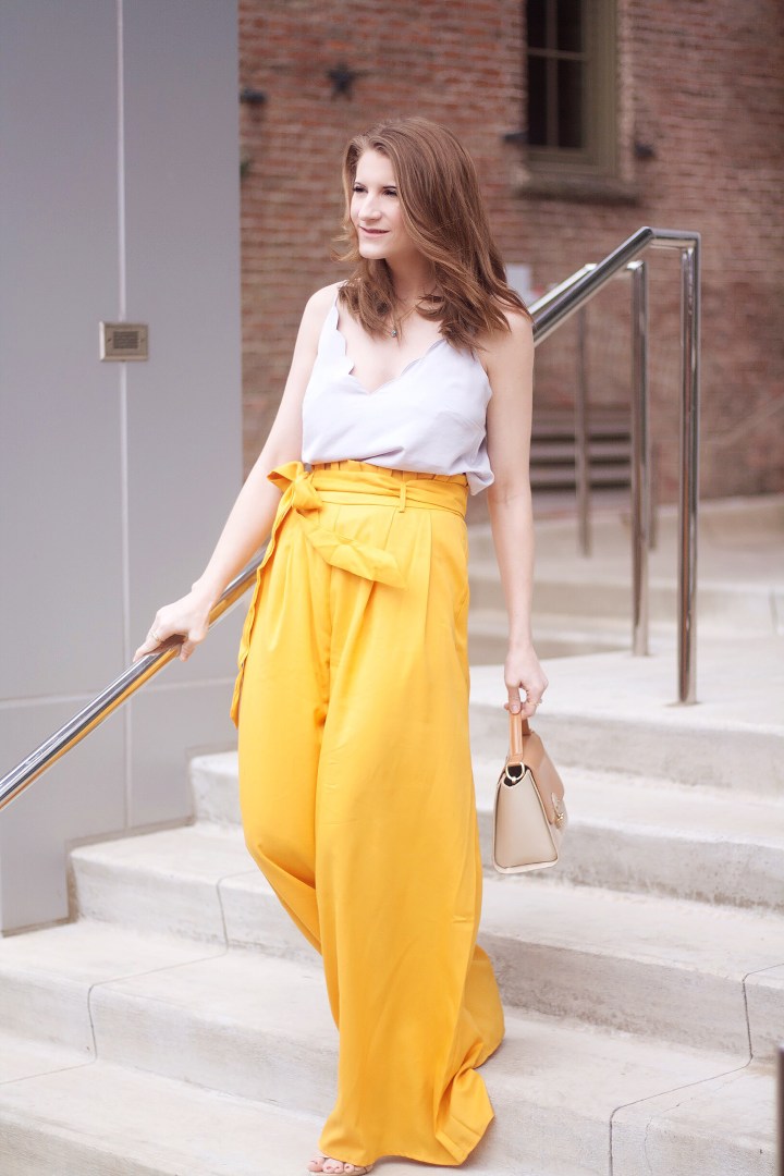 Shein Mustard Wide Leg Pant
