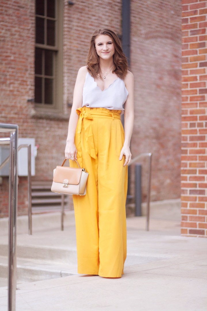 Shein Mustard Wide Leg Pant