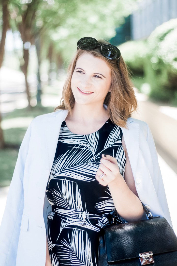 Karen Kane Palm Print Dress