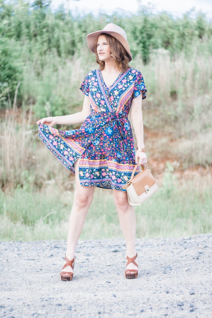 Blue Printed Sundress