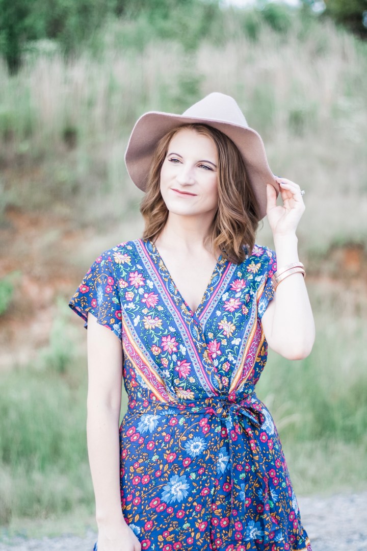 Blue Printed Sundress