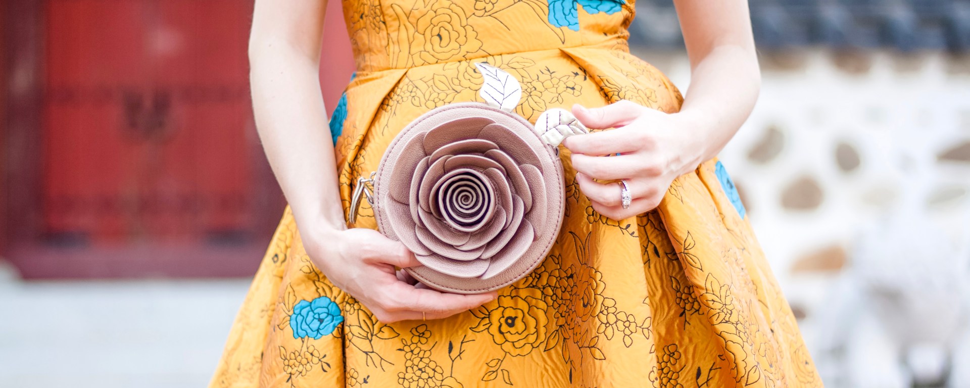 Chicwish Golden Roses Dress