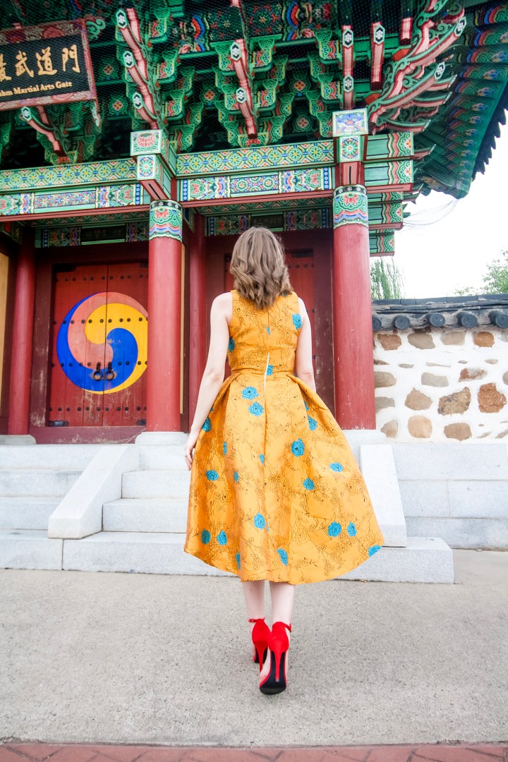 Chicwish Golden Roses Dress