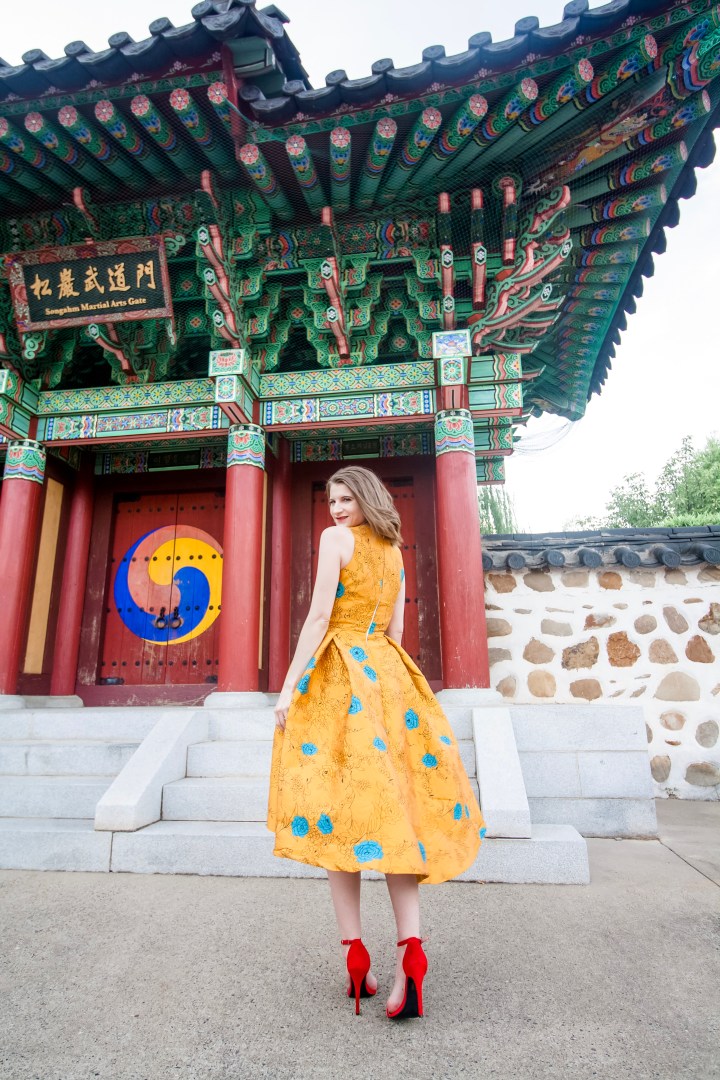 Chicwish Golden Roses Dress